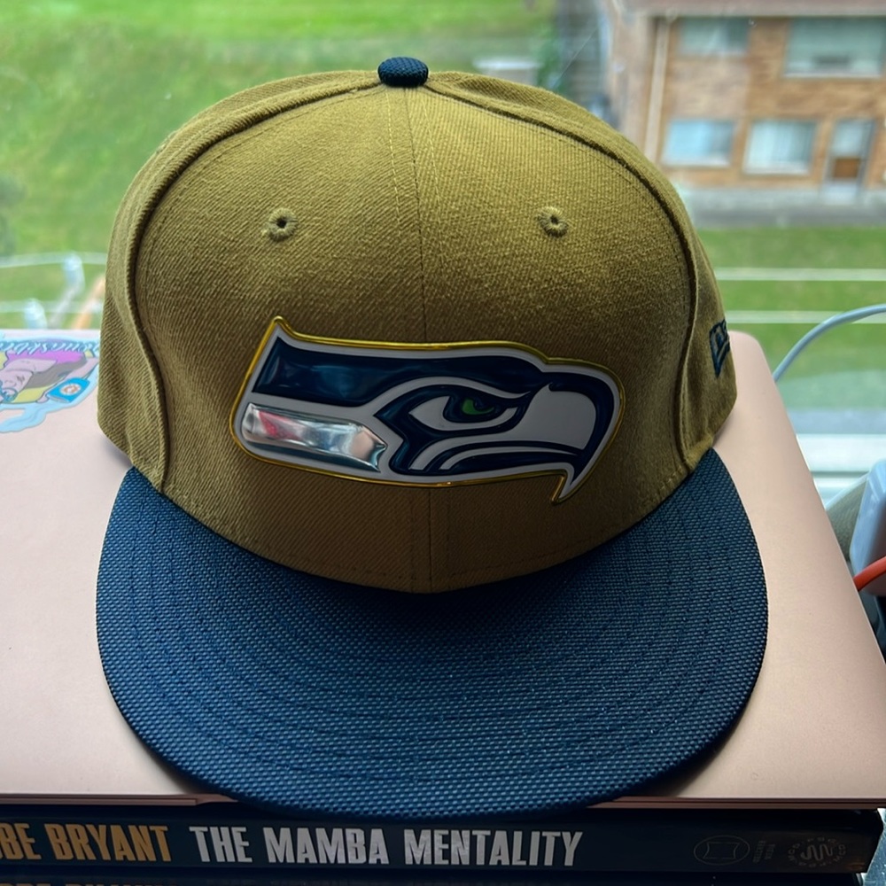 Seattle Seahawks “100th NFL Anniversary” New Era Official Hat Excellent 7 1/4